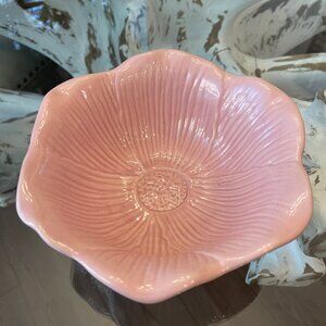 Pink Flower-Shaped Ceramic Bowl | Blush Petal Dish